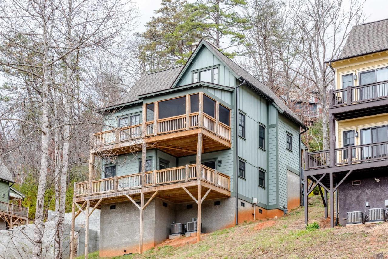 Cullowhee Home With Game Room, Wraparound Decks Exterior foto